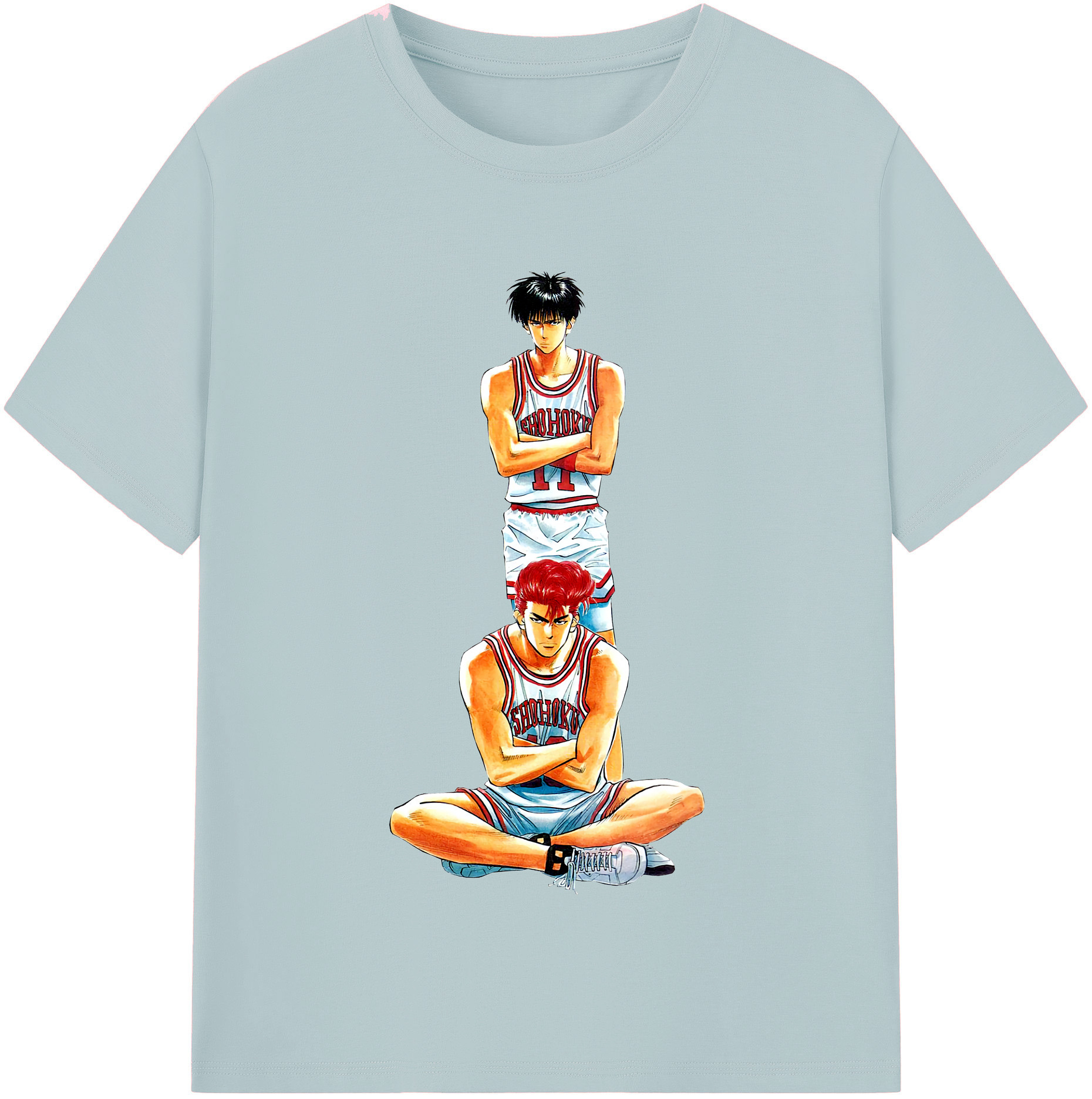 SLAM DUNK／スラムダンク 綿100％半袖Tシャツ（フロントプリント）